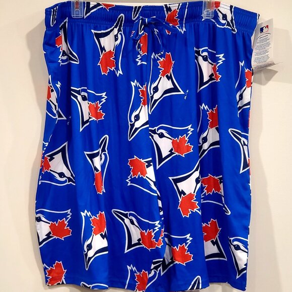 TORONTO BLUE JAYS Logo Lounge Shorts All Over Print MLB Official Licensed - Picture 2 of 10